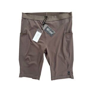 ASRV Sportswear Short Compression Tights Brown ( XL )
